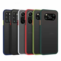 for xiaomi poco x3 pro f3 case simple frame matte armor phone case on pocophone pocco poko poxo poko x3 nfc m3 pro clear cover