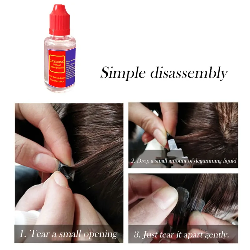 Сменный клей для волос невидимый Легкая фиксация полимерных и кружевных