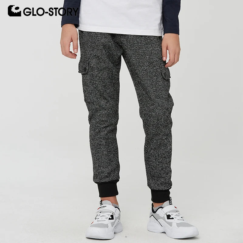GLO-STORY повседневные спортивные штаны для мальчиков-подростков длинные