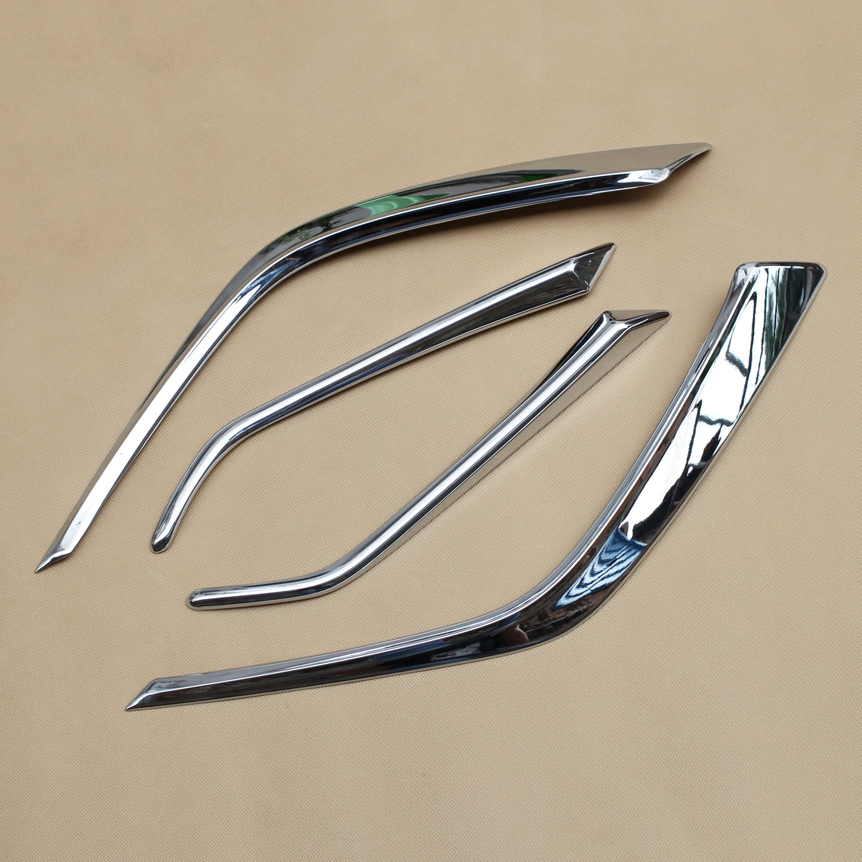 Хромированные передние противотуманные фары светильник лампа полоса для век