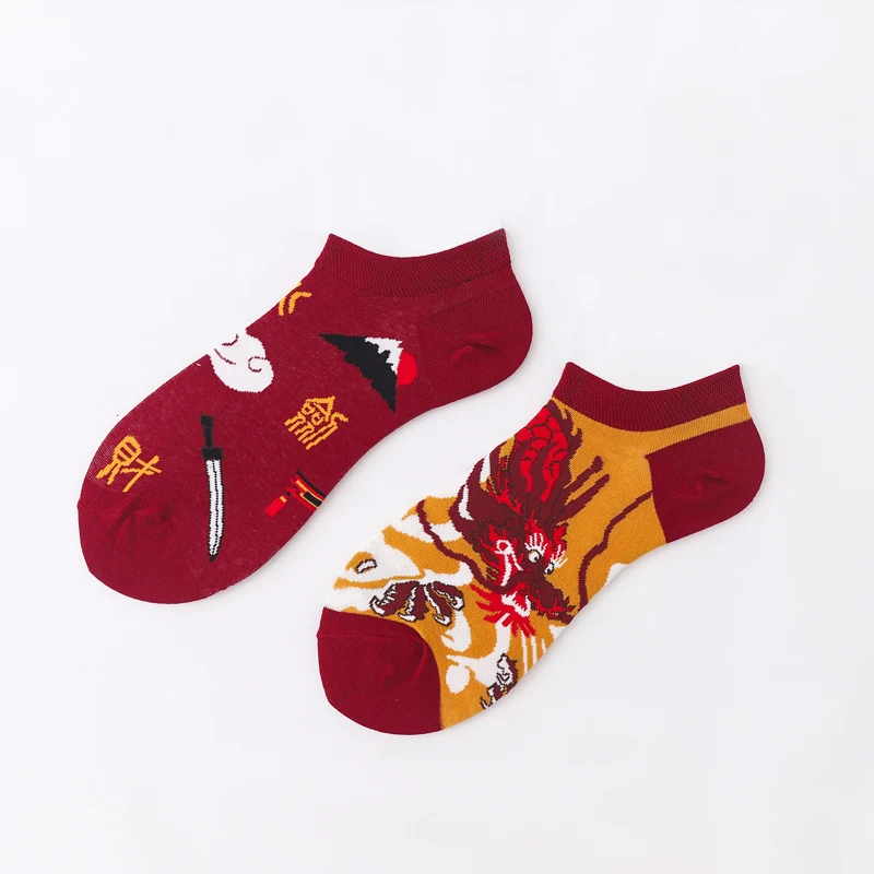 Новые носки Оригинальные Осенние тонкие корейские милые Мультяшные японские