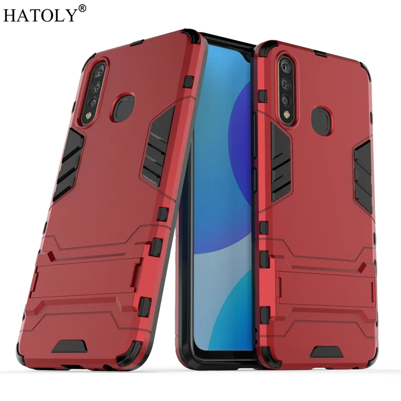 For Vivo Y19 Case Silicone Robot Armor Shell Coque Funda Hard PC TPU Back Phone Cover for Vivo Y19 Protective Case for Vivo Y19