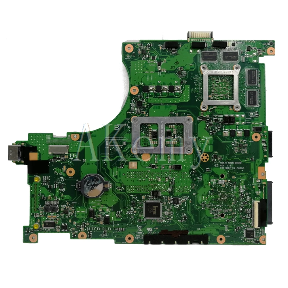 Akemy N56JR материнская плата для ноутбука For Asus N56JK N56J N56 тест оригинальная I7-4700HQ GTX760M-2G