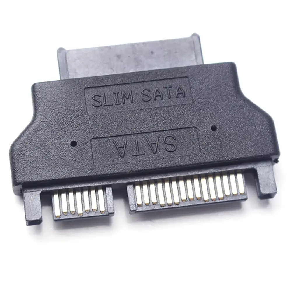 SATA адаптер Serial ATA 7 + 15 22pin Male To Slim 6 13pin Female для настольного ноутбука HDD CD ROM жесткого