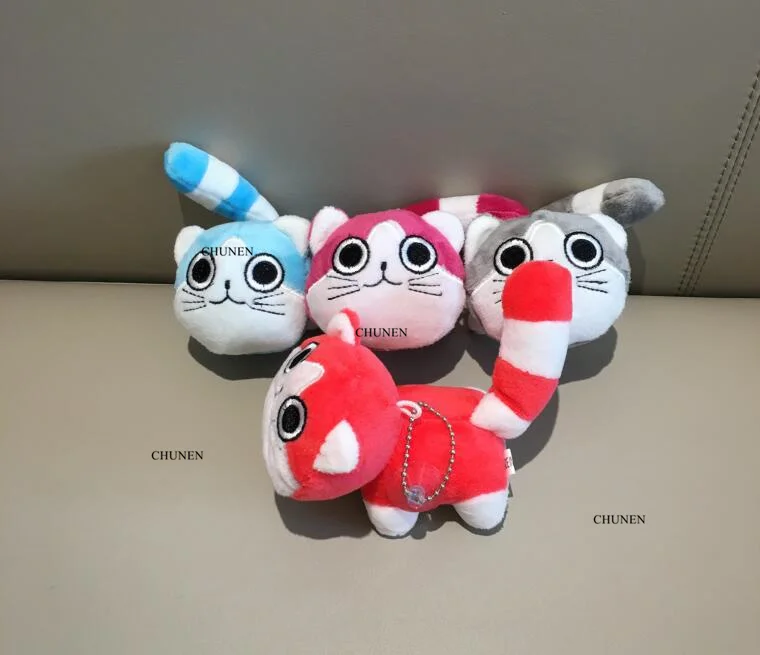 Милый 10 см, 4 цвета, кот игрушки животных, плюшевые чучела брелок игрушка кукла