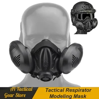 tactical respirator mask outdoor sports shooting hunting airsoft paintball two usages mask cosplay protect gear