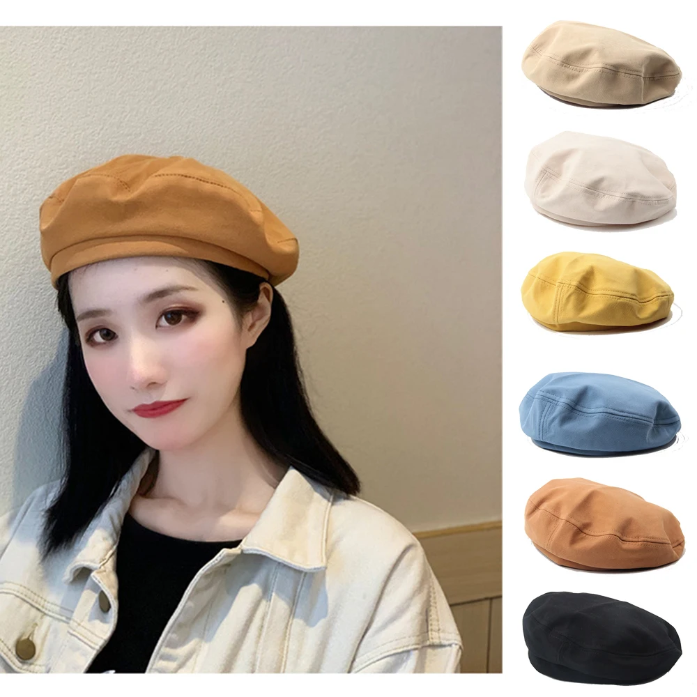 Женский берет GOUTER винтажная простая Шапка бини с французским художником