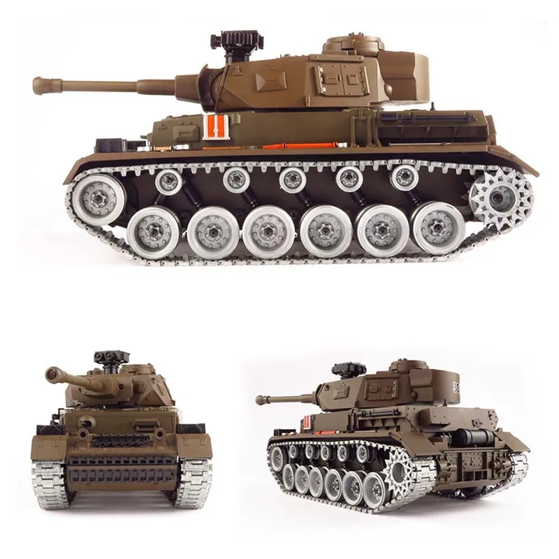 1/20 крупная имитация 2 4G RC Tank 15 каналов тактический основной автомобиль военная