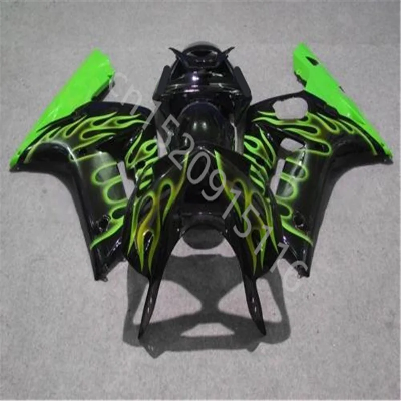 

Высококачественный обтекатель для Kawasaki Ninja ZX-6R ZX 636 2003-2004 ZX 6R 03-104ZX 6R 03 04 черно-зеленый обтекатель для мотоцикла