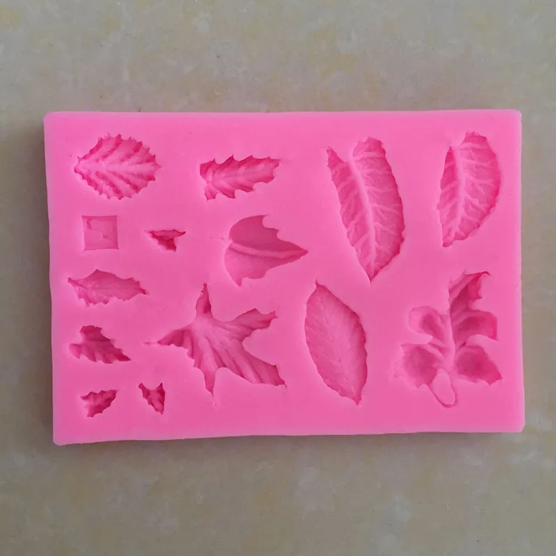 

Variety of leaves leaves maple leaves DIY fondant mold chocolate silicone mold cake decoration tool cake mold