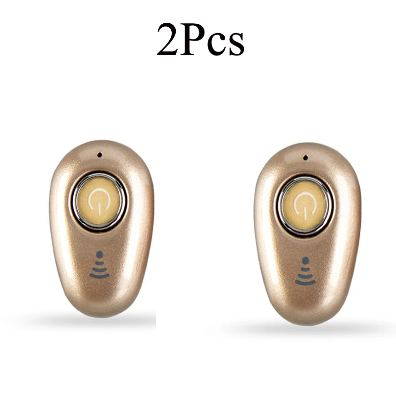 2Pcs Gold Для Galaxy buds беспроводные наушники Bluetooth наушники в ухо мини Handsfree невидимые вкладыши с микрофоном для samsung buds huawei - Цвет: 2Pcs Gold