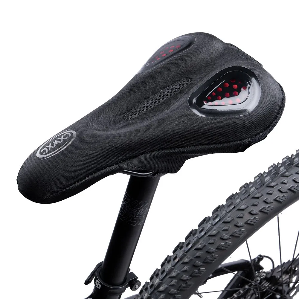 

Bicycle Silicone Seat PU Leather Breathable Seat Cushion Comfortable Shockproof Mountain Bike Saddle Cycling Accessories