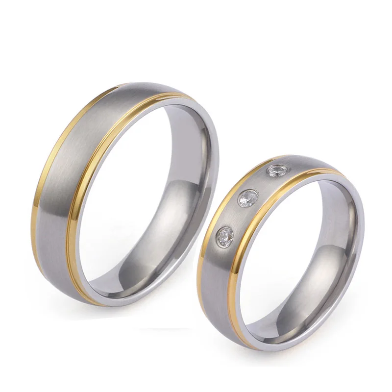 

Domed Titanium Couple Wedding Rings For Men and Women snubní prsteny trouwringen jegygyűrűk karikagyűrű bröllopsringar eheringe