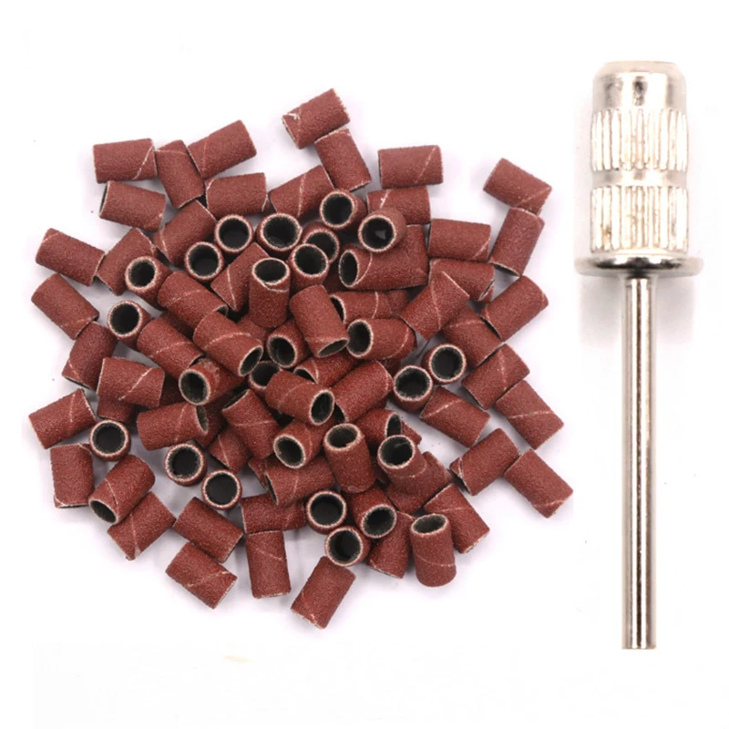 100 шт. шлифовальные ленты + наждачный стержень резак для педикюра фрезер на
