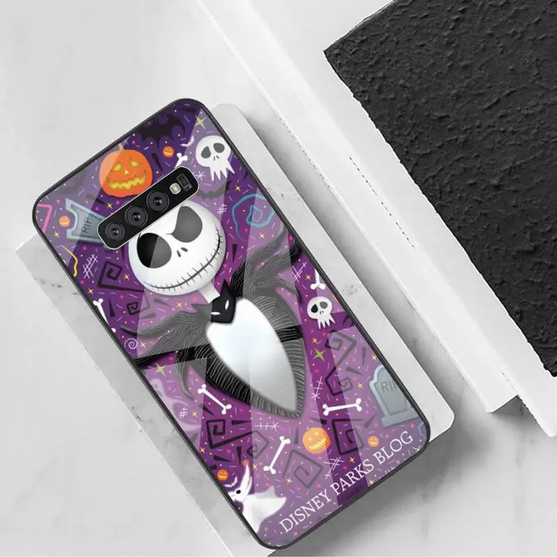 

Jack Skellington Christmas Phone Case Tempered Glass For Samsung S6 7 8 9 10 20 Plus Ultra Note8 9 10 10pro