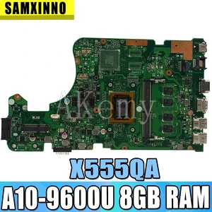akemy x555qa for asus x555q a555q x555qg x555bp x555ba laotop mainboard x555qa motherboard w a10 9600u 8gb ram free global shipping