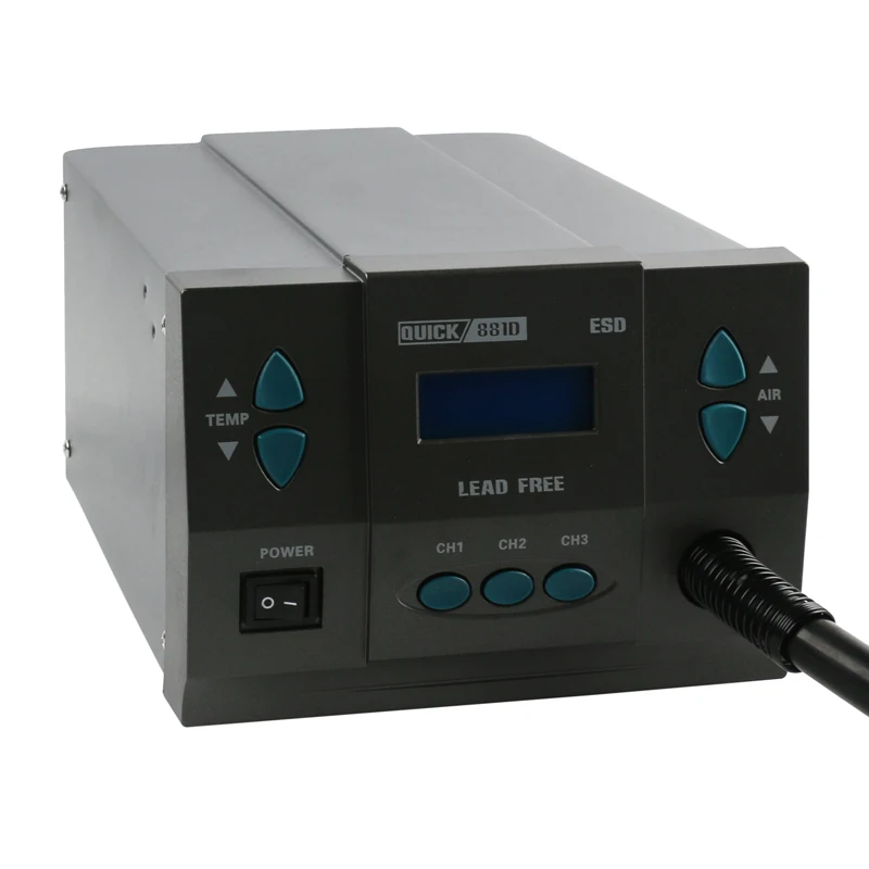 Обновление Quick 861DW до 881D паяльная станция с ЖК дисплеем и горячим воздухом