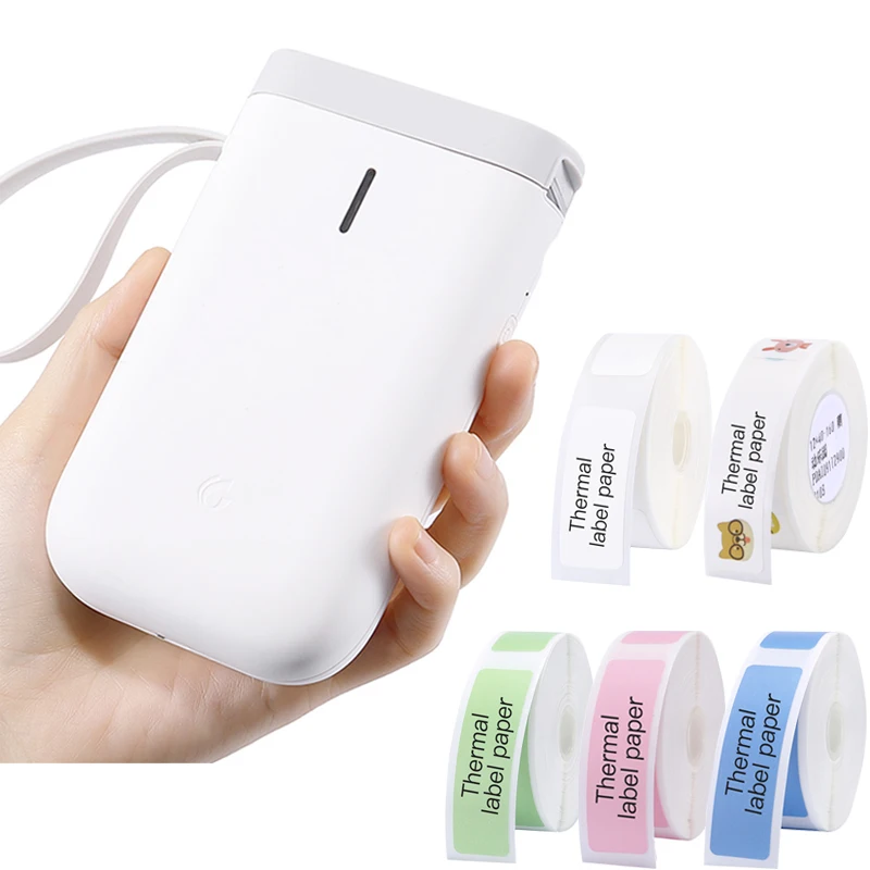 Беспроводной портативный принтер для этикеток Карманный термопринтер Bluetooth