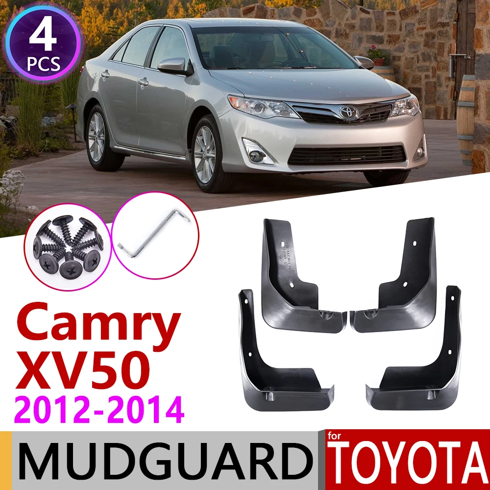 

4 PCS Front Rear Car Mudflap for Toyota Camry XV50 50 2012 2013 2014 Fender Mud Flaps Guard Splash Flap Mudguards Accessories