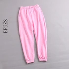 Спортивные брюки с высокой талией, женские уличные джоггеры, женская одежда, корейские зеленые брюки, винтажные черные трусики, розовые, готические брюки 2020