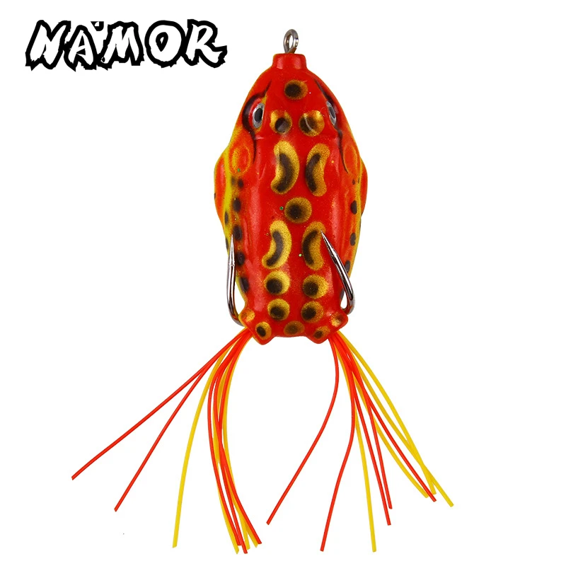 NAMOR поппер Лягушка лягушка приманки мягкие для Snakehead бас Рыбалка плавающий Topwater| |
