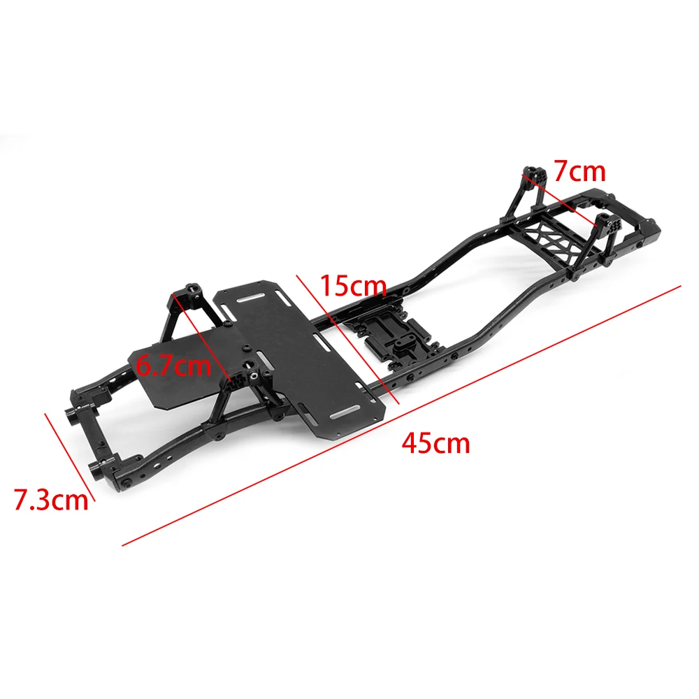 1 Набор 1/10 осевой SCX10 II RC Гусеничный 313 колесная база рама для 90046 90047 с батареей