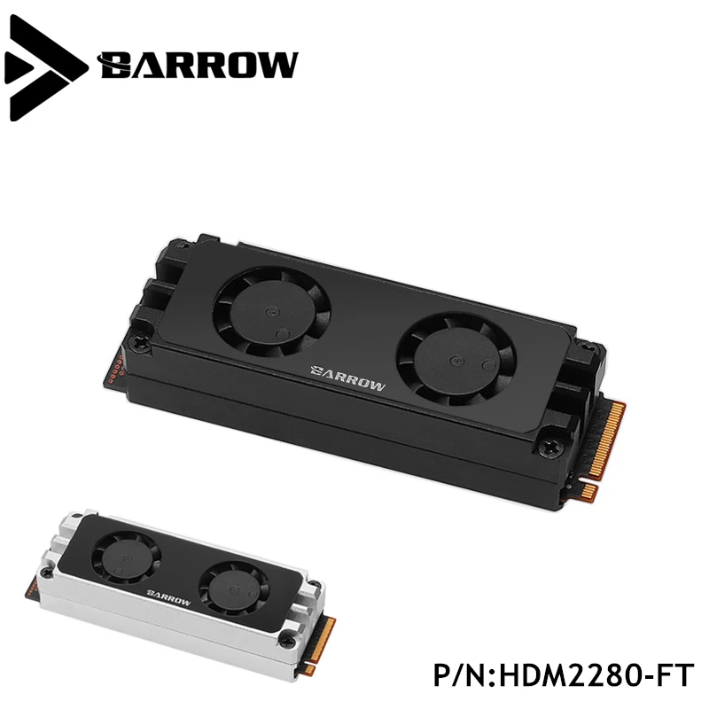 Радиатор для жесткого диска совместимый с PCIE SATA 22110 2280 м 2 вентилятора радиатор