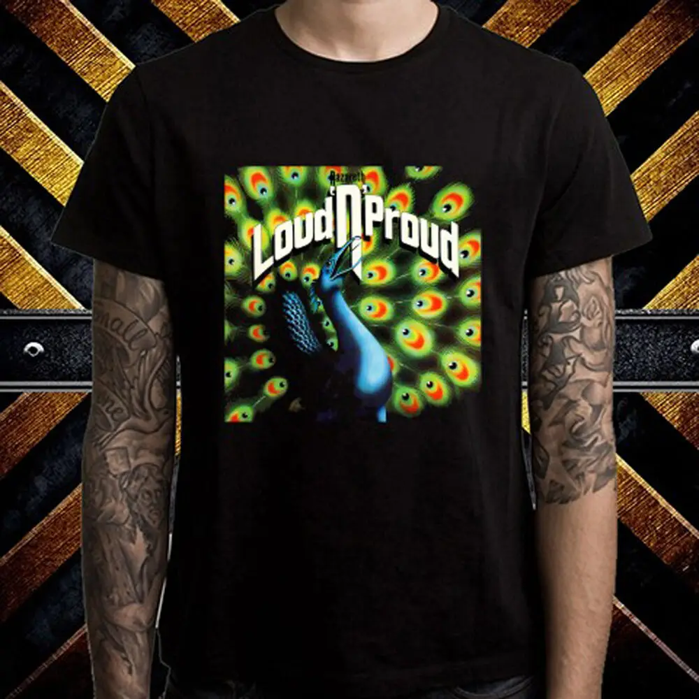 Nazareth Loud N Proud рок группа Альбом Мужская черная футболка Размер S до 3Xl бесплатная