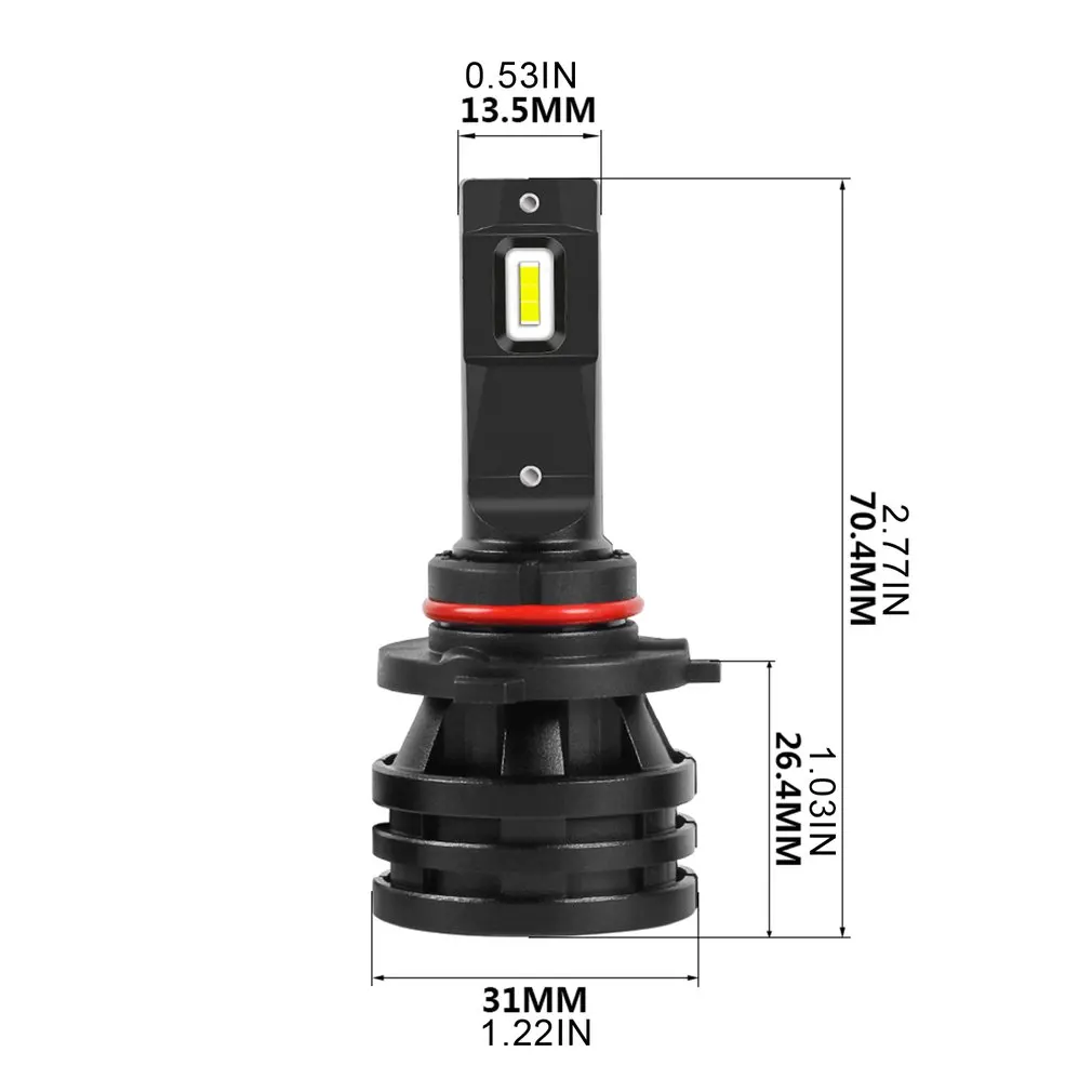 

2pcs M2 Car LED Headlight Super Bright Car Fog Light Headlamp Automobile Modification Part Plug And Play Light