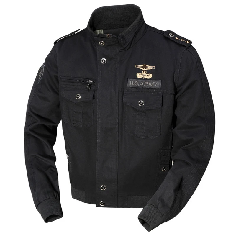 

New Arrivals 2020 Air Force Mens Jacket Casual Frock Coats 6XL Plus Size Mans Coats Vintage Military Mens Jacket Streetwear A632