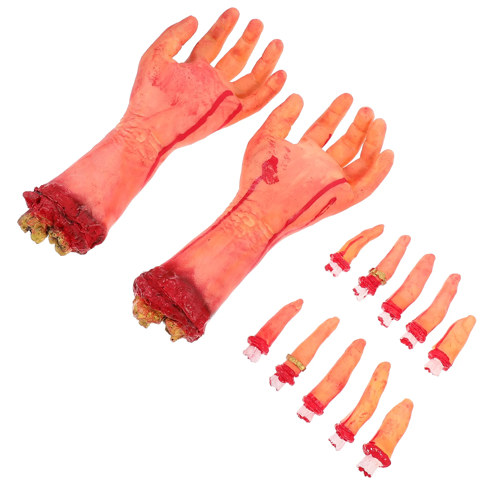 

1 Набор разрезанных искусственных рук, страшные кровавые Фотообои