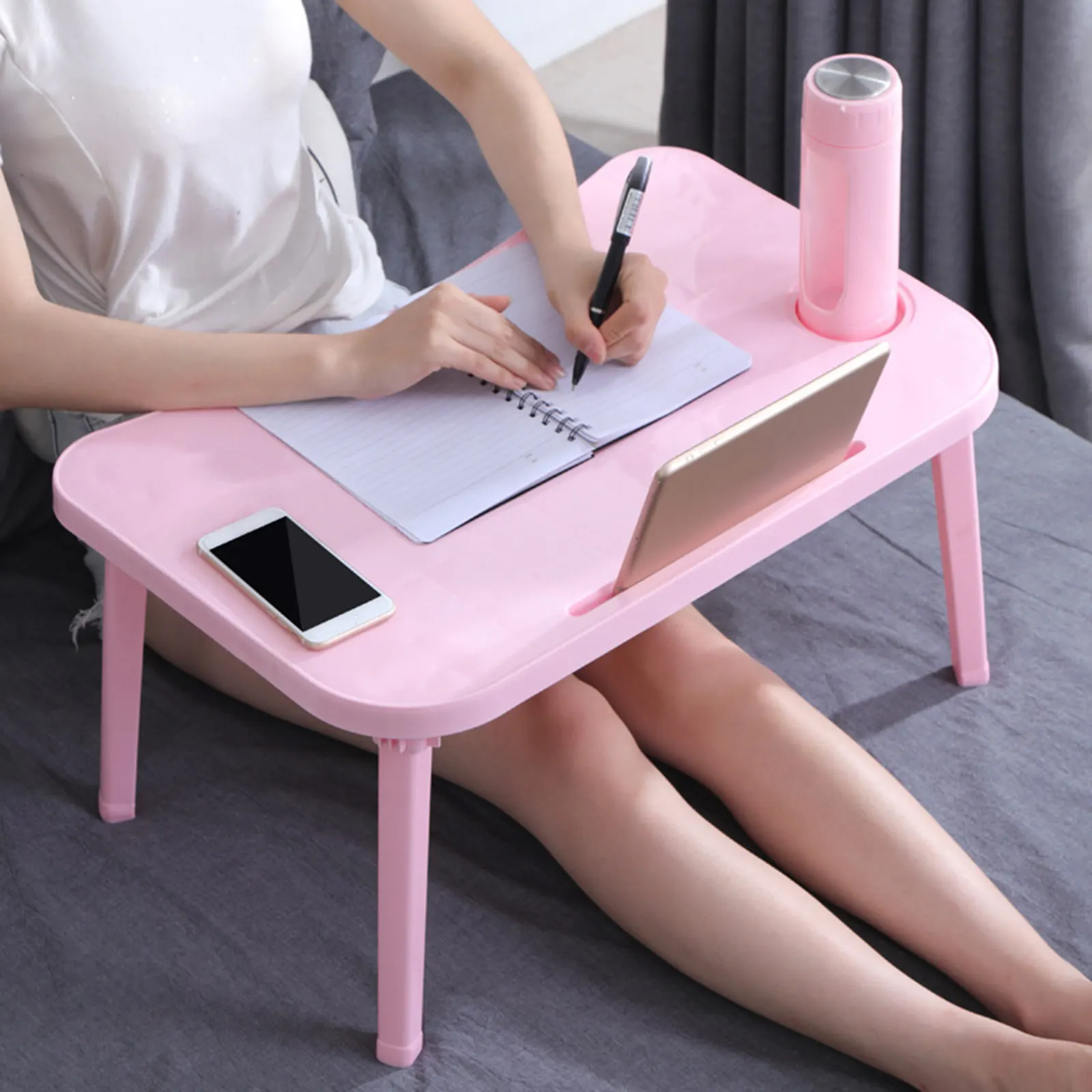 Portable Folding Laptop Stand Holder Kids Study Table Desk Computer for Bed Sofa Tea Serving Children Reading Tool | Мебель