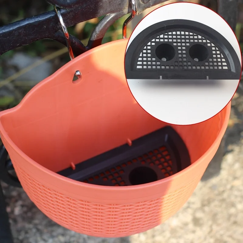 

Imitation Rattan Planter Rattan Vase Basket Wall Hanging Flower Basket Flower Pot Home Garden Wall Decoration Storage Container