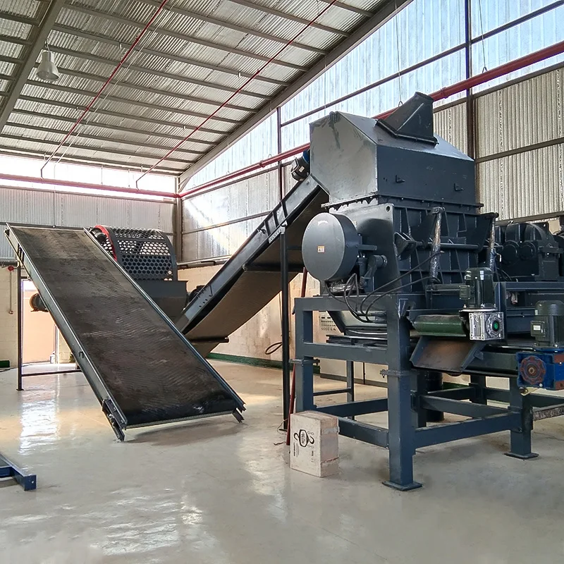 

Rubber Recycling Tire Scrap Rubber Making Machine Tire Recycle Plant Tire Primary Shredder Tire Rubber Granulator