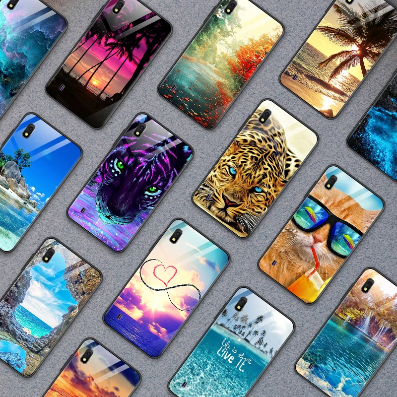 Для samsung Galaxy J4Plus M10 M20 M30 Note9 закаленное Стекло чехол A10 A20 A30 A40 A50 A6S A70 A8S A80 A90 противоударный чехол-держатель