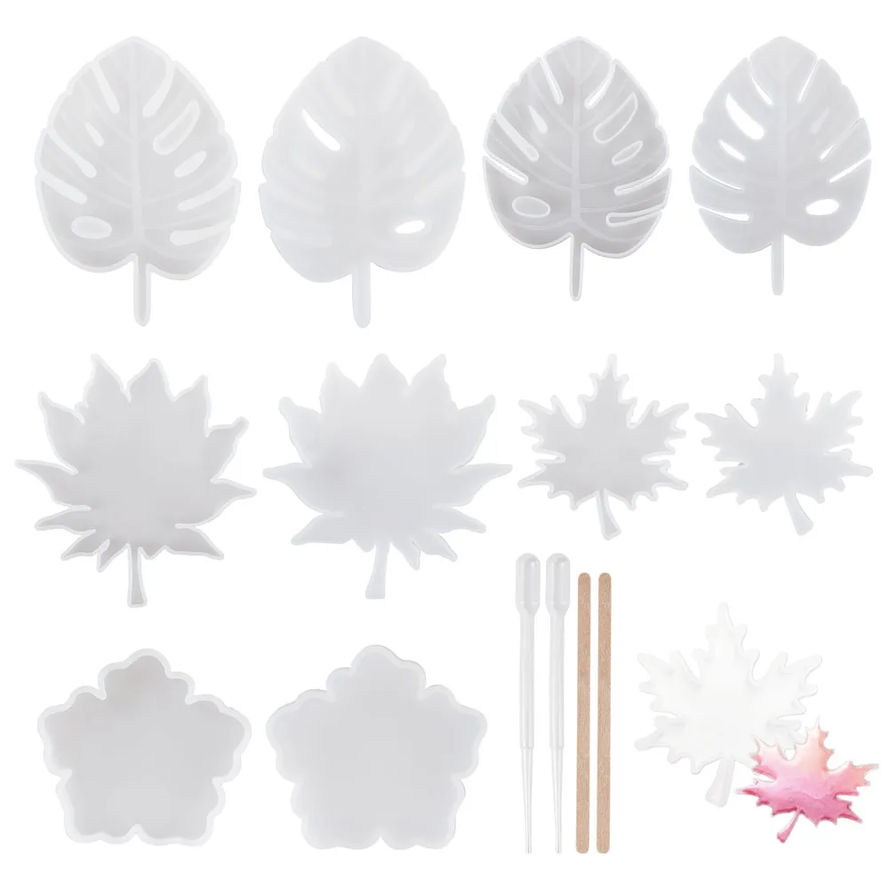 

1Set Clear Leaf DIY Silicone Molds Sets For jewelry making DIY Bracelet Necklace Accessories Tools Bookmark Decoration