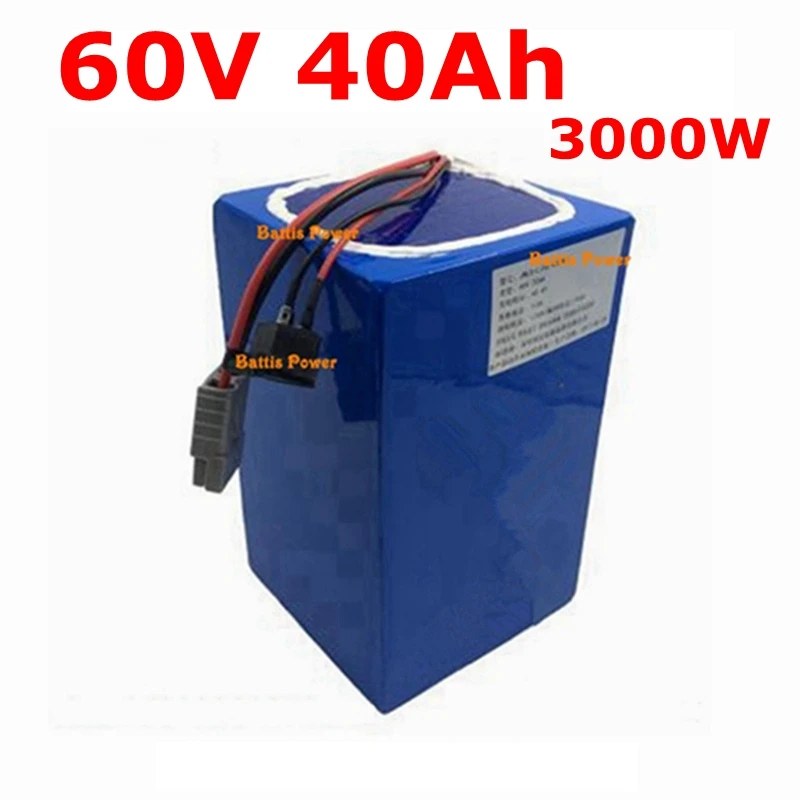 60 в литиевый аккумулятор с электродвигателем 40 А/ч набор литий-ионных батарей BMS
