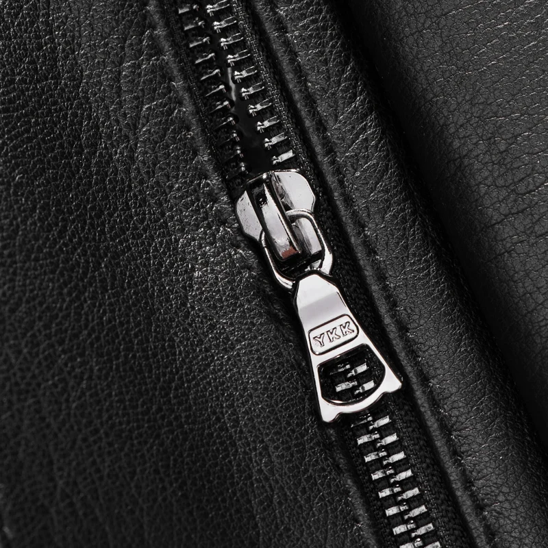 Натуральная кожаная куртка для мужчин подкладка из натурального кроличьего меха