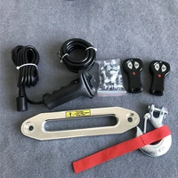 winch car 12v 13500lb Electric Winch Heavy Duty ATV Trailer high tensile nylon rope cable Remote Control Set Electric Winch