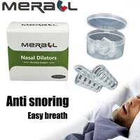 4pcs anti snoring device sleep nose clip anti snore stopper snoring nasal dilators silent breathing quiet rest tool sleep aid