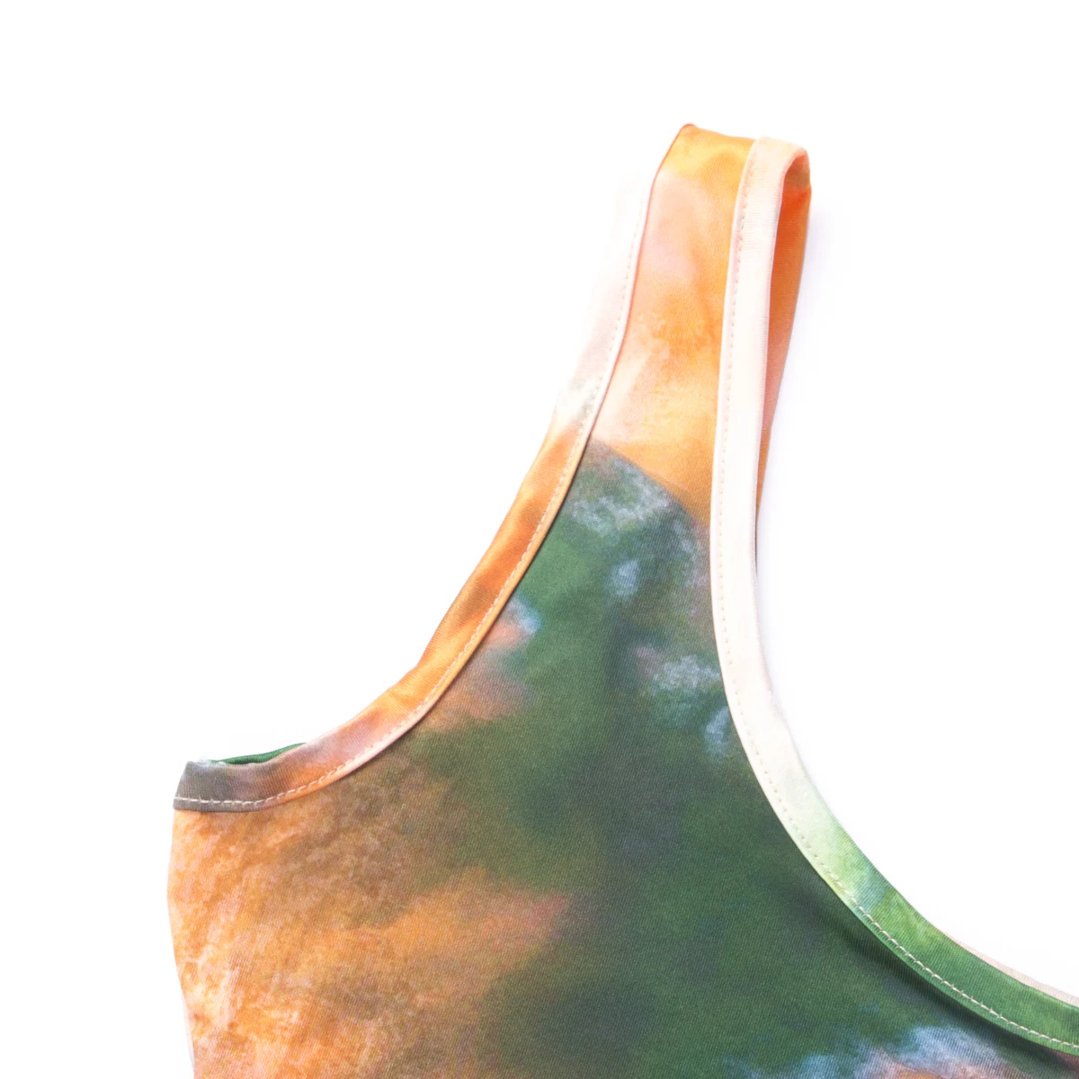 Летний женский комплект из двух предметов короткий топ без рукавов повседневный