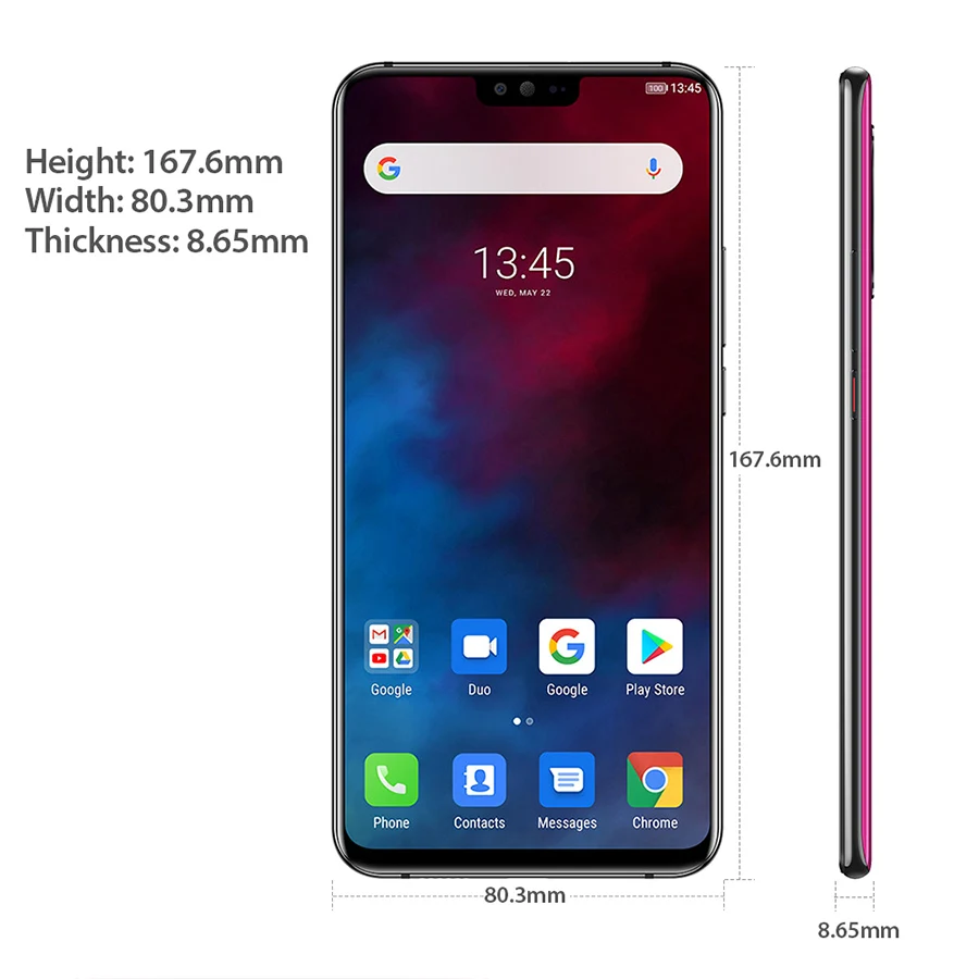 Смартфон Ulefone T2 Dual 4G 6 7 'ɿHD + Helio P70 ГБ 128 Android 9 0 16MP 8MP 4200mhA мобильный телефон NFC