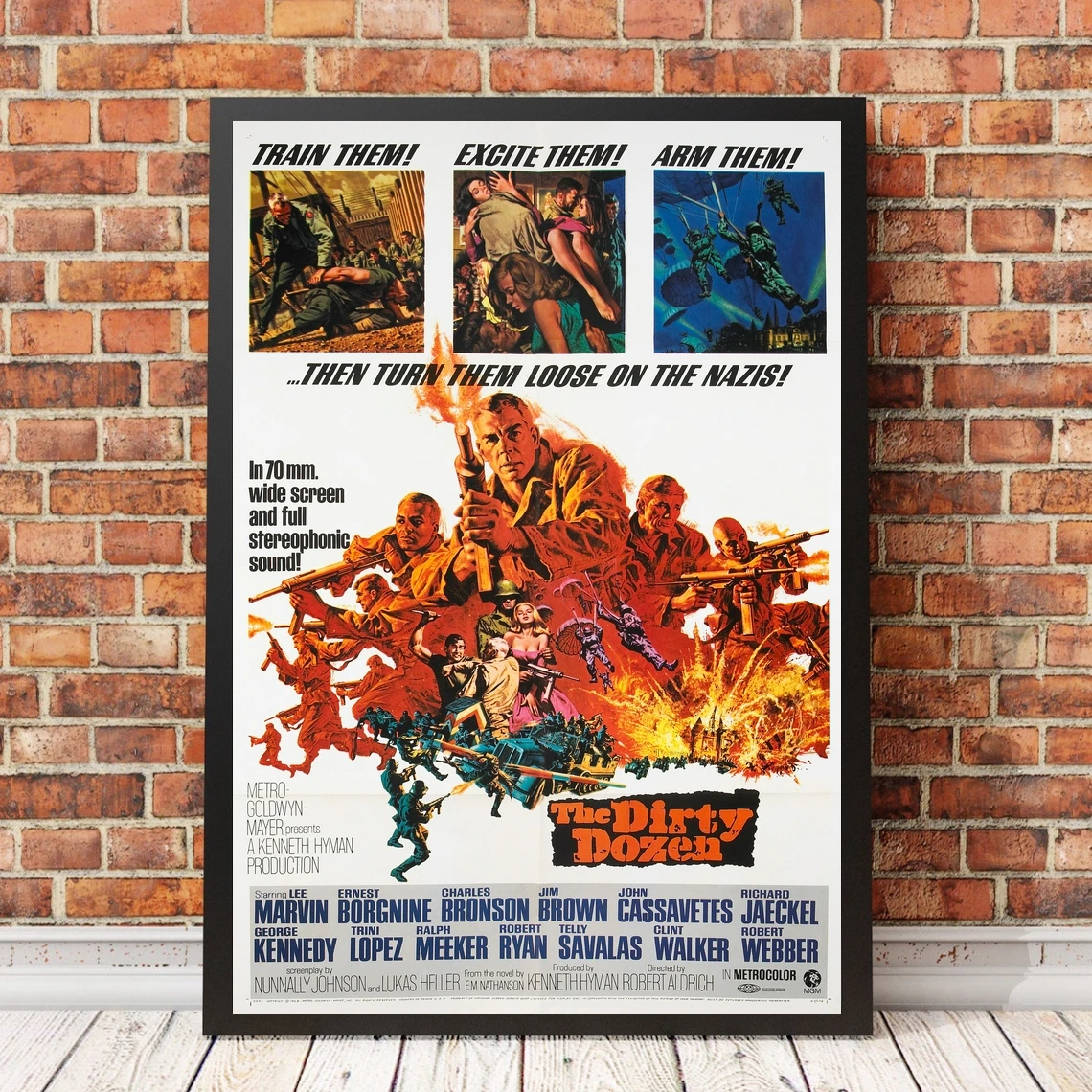 

The Dirty Dozen Classic Movie Poster, Canvas Art Prints Home Decoration Wall Painting ( No Frame )