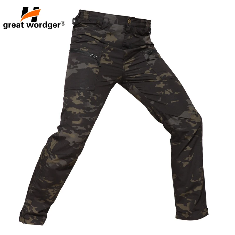 

Tactical Pants Military Cargo Pants Men Knee Pad SWAT Army Airsoft Camouflage Clothes Hiking Hunt Field Combat Trouser Woodland