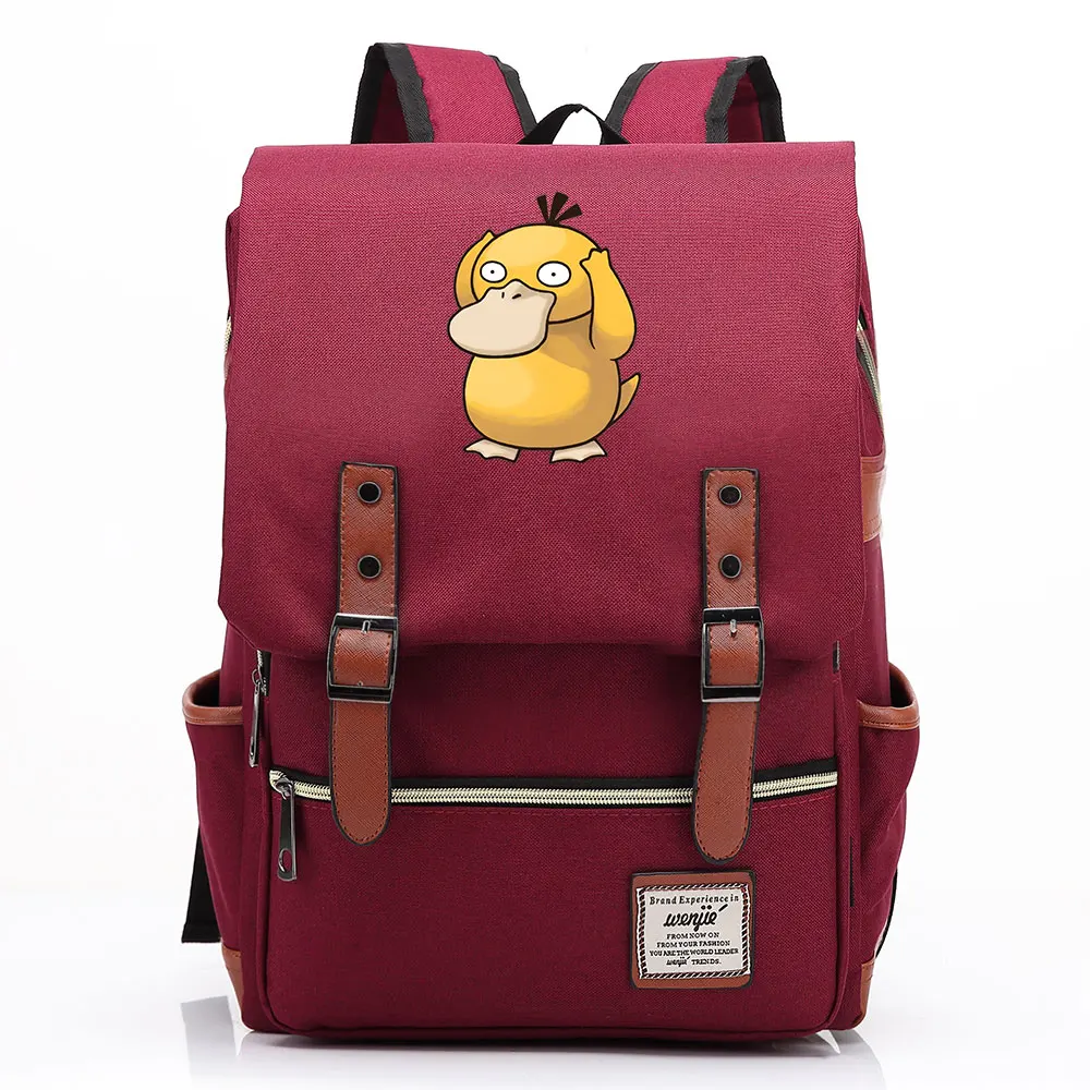 B1808 Fashion New Cartoon Cute Cokemon Buckle Children School bag Teenagers Student Schoolbags Women Bagpack Men Backpack | Багаж и сумки