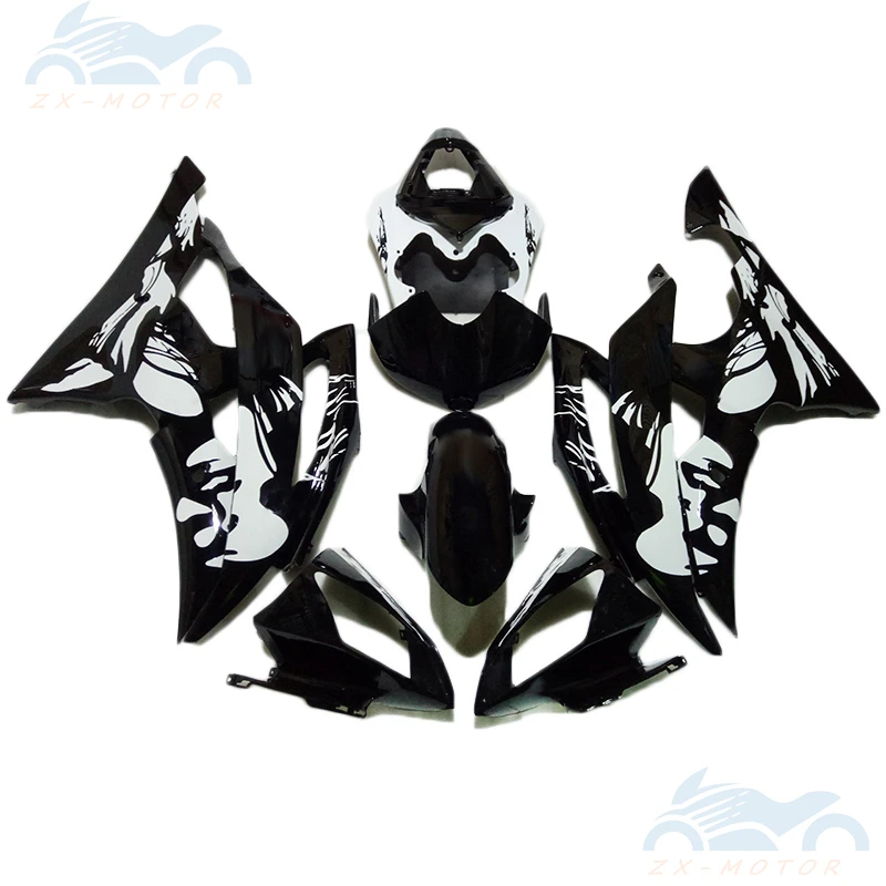 

Полный обтекатель для мотоцикла YAMAHA YZF R6 2008 2009-2015 черно-белый превосходный обтекатель для мотоцикла r6 08-15 ZV56