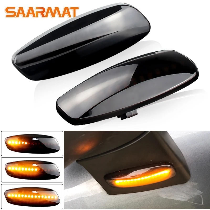 2pc LED Dynamic Flowing Water Turn Signal Light Dynamic Turn Signal For Peugeot 308 207 3008 5008 Side Marker Flashing Indicator