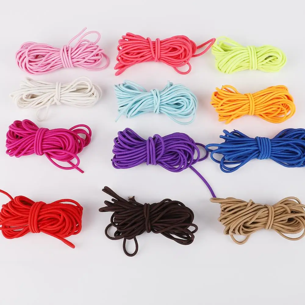 2.5mm Colorful High-Elastic High-Quality Round Elastic Band Rope Rubber Line DIY Sewing Accessories | Украшения и аксессуары