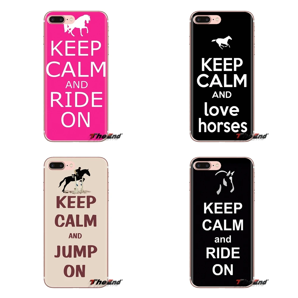 Силиконовый чехол для LG Spirit Motorola Moto X4 E4 E5 G5 G5S G6 Z Z2 Z3 G2 G3 C Play Plus Mini Keep Calm and Ride On Horse