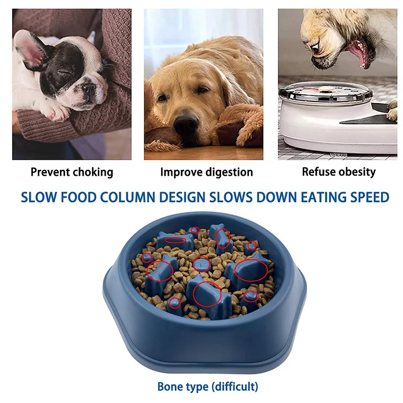 

Slow Feeder Dog Bowl Anti Gulping Healthy Eating Interactive Bloat Stop Fun Alternative Non Slip Dog Slow Feeder Pet Bowls